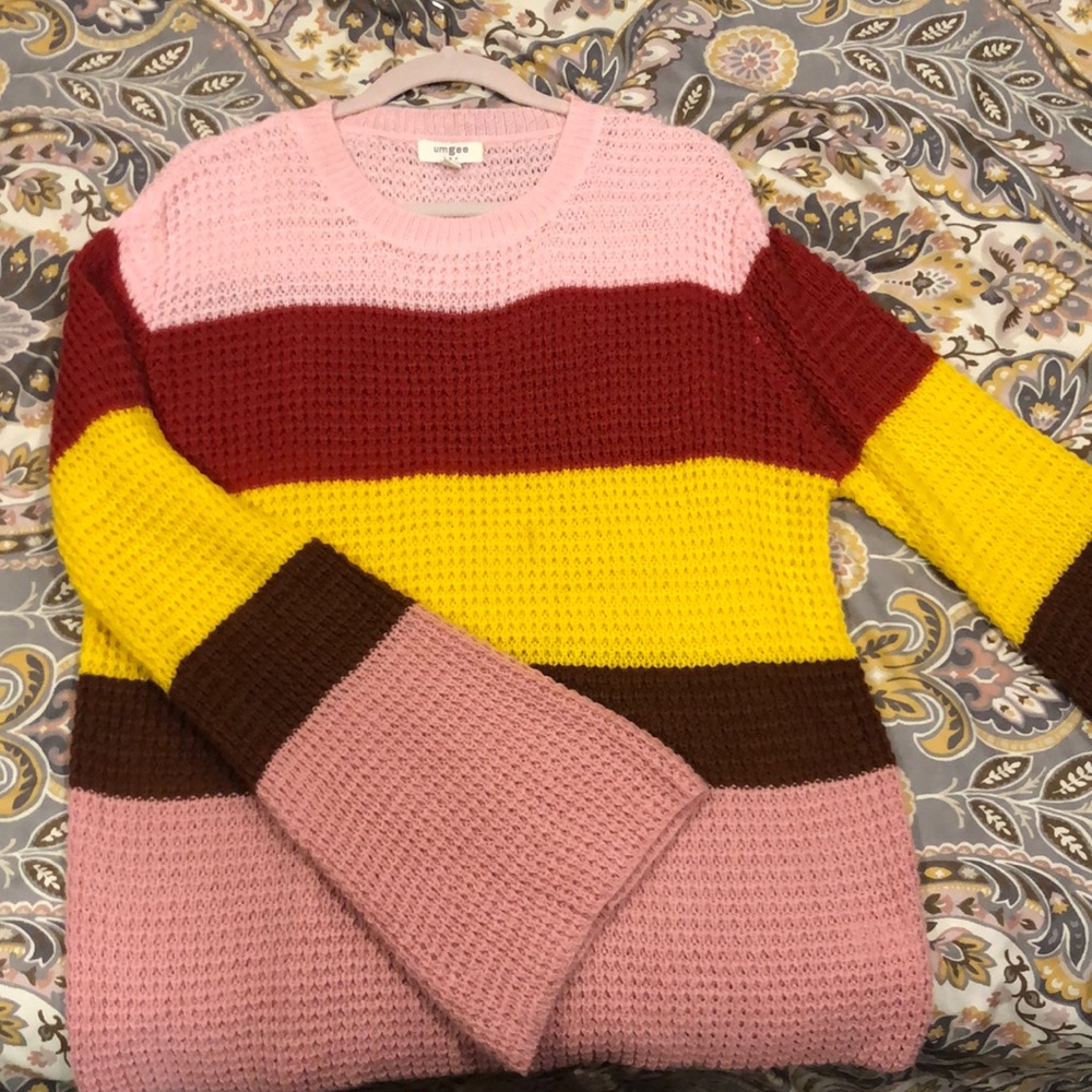 Vici dolls Striped Knit sweater
